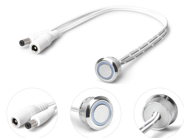 Dimmer, 12V-30V, 5A, 60W/120W, mit Sensortaste, Chrom